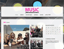 Tablet Screenshot of musicinterviewcorner.com